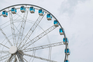 SkyWheel Helsinki ferris wheel, with grey sky in background