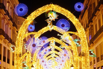 Weihnachtsbeleuchtung in Malaga