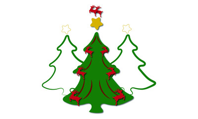 christmas tree with gifts