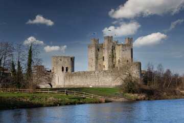 Trim Castle Across River Boyne Ireland