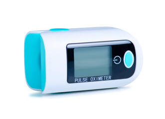 Fototapeta premium Pulse Oximeter equipment on white background isolation