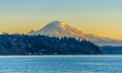 Twilight Mount Rainier 5