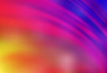 Light Pink, Yellow vector blurred bright template.