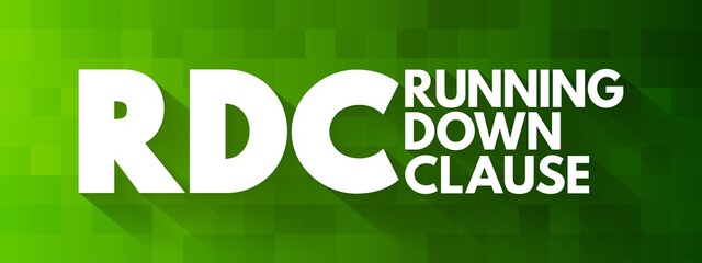 RDC - Running Down Clause acronym, concept background