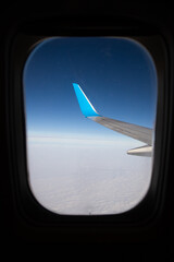 Fototapeta na wymiar view from the airplane window