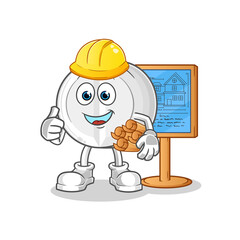 medicine Architect illustration. character vector