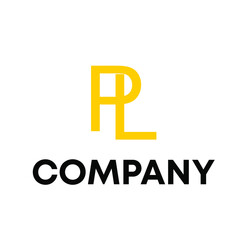 Obraz premium PL logo design