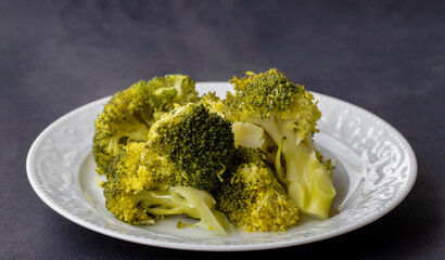 broccoli salad, boiled, olive oil, lemon.