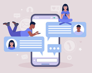 Online chatting concept