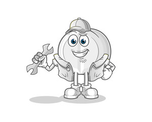 medicine mechanic cartoon. cartoon mascot vector