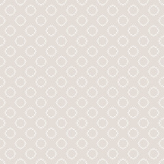 Vector ornamental seamless pattern. Light gray and white geometric ornament texture with small flower silhouettes, diamonds. Subtle abstract floral background. Repeat design for print, wallpaper, web