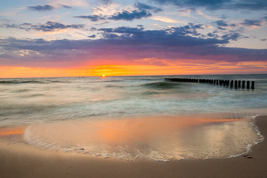 sunset at the beach © MarTar