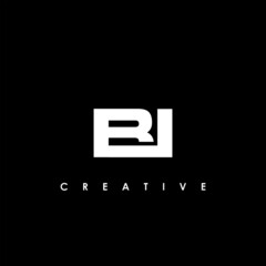 BI Letter Initial Logo Design Template Vector Illustration