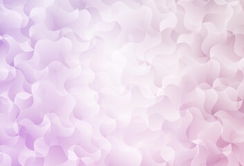 Light Purple vector background with curved lines.