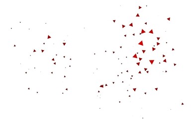 Light Red vector template with crystals, triangles.