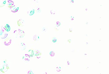 Light Multicolor vector backdrop with dots.
