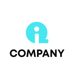 IQ Letter logo design