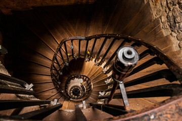 old spiral staircase