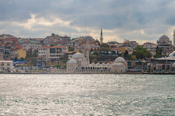 View of Istanbul from the Bosphorus Bay