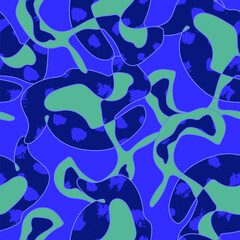 Abstract seamless backdrop with chaotic wave shape patterns