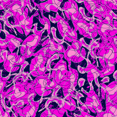 Abstract seamless backdrop with chaotic wave shape patterns