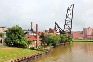 Naklejka premium Cleveland warehouse district