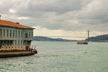 View of the Bosphorus in Istanbul