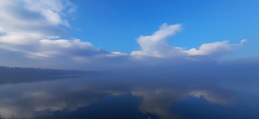 Fototapeta premium blue sky and clouds