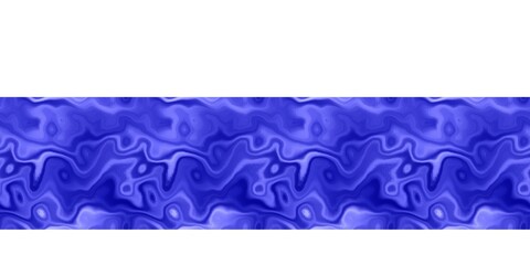 Indigo blue tie dye border edge background. Painted in watercolor wash side banner strip. Boho modern abstract web design element, divider or decorative ink backdrop for ribbon trim invitation.

