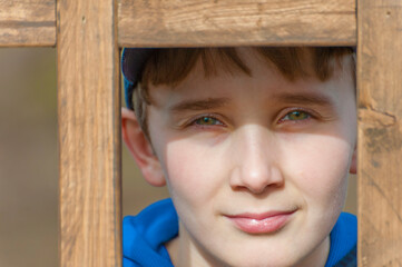 Obraz premium Close up of a young boy