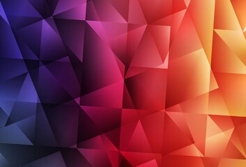 Obraz premium Light Pink, Yellow vector low poly texture.