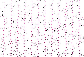 Light Pink vector cover in polygonal style with circles.