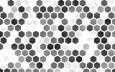 Light Silver, Gray vector layout with hexagonal shapes.