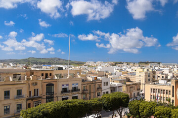 The beautiful limestone city of Mosta in the heart of the island of Malta