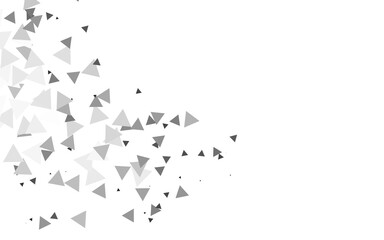 Light Silver, Gray vector backdrop with lines, triangles.