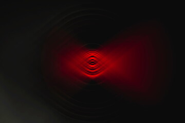  Abstract red eye on a black background