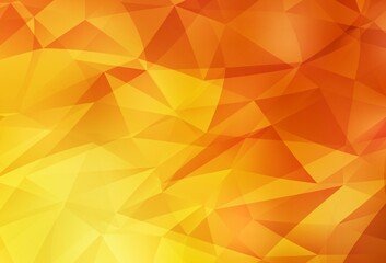 Light Red, Yellow vector low poly texture.