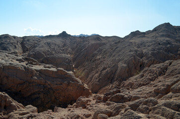 Desert of Sinai Peninsula, Egypt. Near Sharm El Sheikh