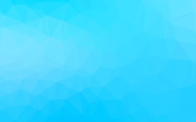 Light BLUE vector blurry triangle template.
