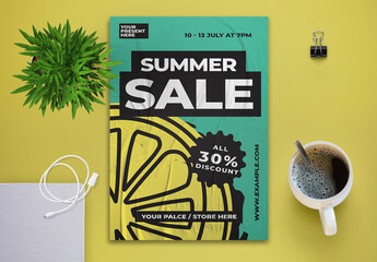 Summer Sale Flyer Layout