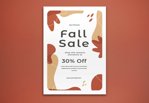 Fall Sale Flyer Layout