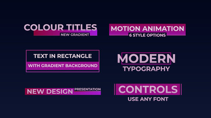 Modern Colorful Gradient Titles