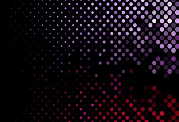 Dark Pink, Blue vector pattern with spheres.