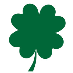 Lucky Clover sign. Print Vector art illustration.