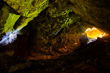 inside the cave