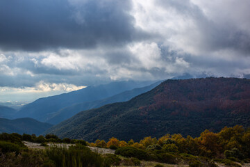 Fototapeta premium clouds in the mountains