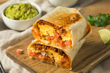 Homemade Chorizo Breakfast Burrito