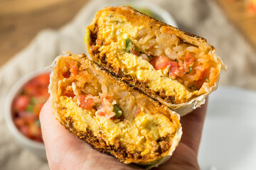 Homemade Chorizo Breakfast Burrito