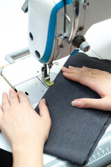Sewing machine, atelier, tailor working 