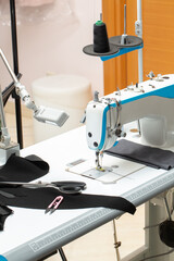 Sewing machine, atelier, tailor working 